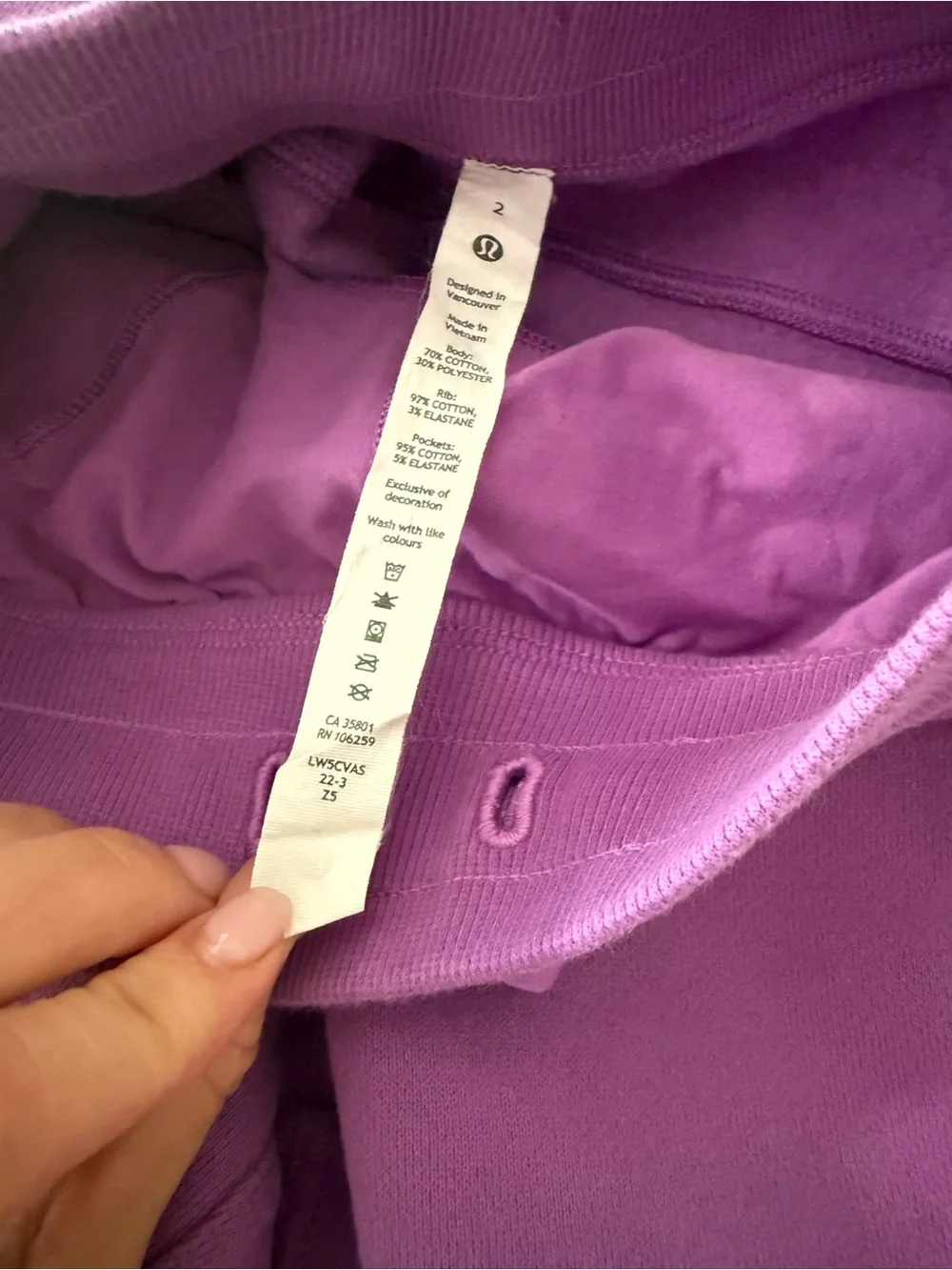 LULULEMON • Scuba High-Rise Jogger Moonlit Magenta - size 2 w5cvas